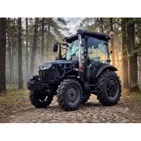 Трактор TERRA FORCE 554 LUX Pro — Професійний міні-трактор 50 к.с. з люксовою кабіною, кондиціонером та камерами 360°